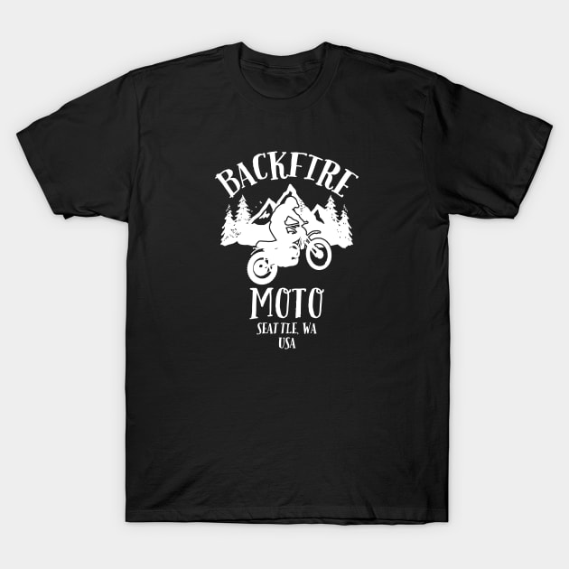 PNW and Backfire Moto X T-Shirt by backfiremoto@gmail.com